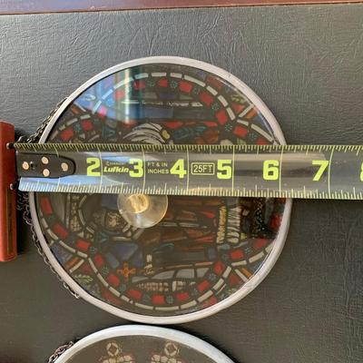 LOT 111 M: Canterbury Cathedral Stained Glass Window Hangs