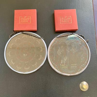 LOT 111 M: Canterbury Cathedral Stained Glass Window Hangs