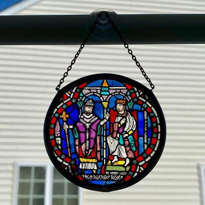 LOT 111 M: Canterbury Cathedral Stained Glass Window Hangs