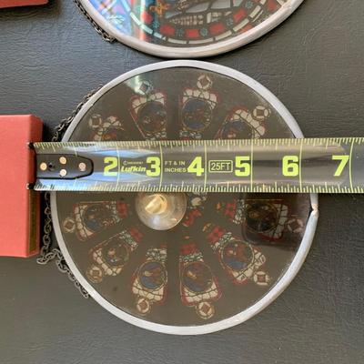 LOT 111 M: Canterbury Cathedral Stained Glass Window Hangs