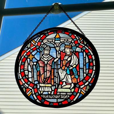 LOT 111 M: Canterbury Cathedral Stained Glass Window Hangs