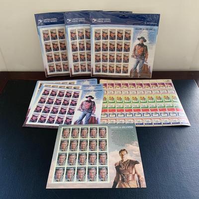 LOT 113 M: Various Stamp Collection; John Wayne, Carl Sandburg, U.S. First Day Covers & Special Covers Book, & More