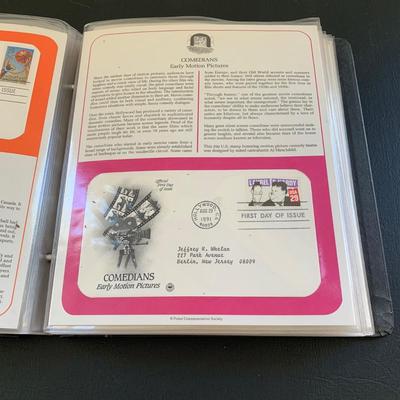 LOT 113 M: Various Stamp Collection; John Wayne, Carl Sandburg, U.S. First Day Covers & Special Covers Book, & More