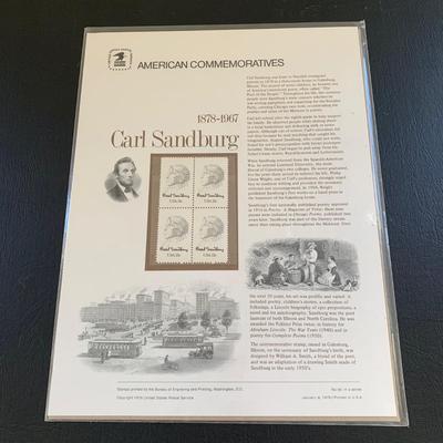 LOT 113 M: Various Stamp Collection; John Wayne, Carl Sandburg, U.S. First Day Covers & Special Covers Book, & More