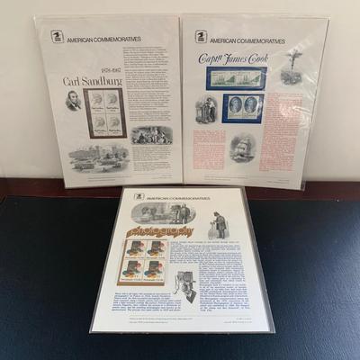 LOT 113 M: Various Stamp Collection; John Wayne, Carl Sandburg, U.S. First Day Covers & Special Covers Book, & More