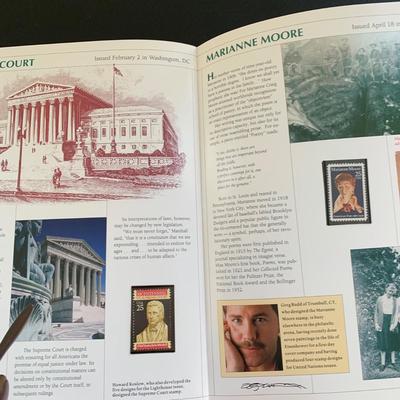 LOT 113 M: Various Stamp Collection; John Wayne, Carl Sandburg, U.S. First Day Covers & Special Covers Book, & More