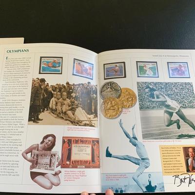 LOT 113 M: Various Stamp Collection; John Wayne, Carl Sandburg, U.S. First Day Covers & Special Covers Book, & More