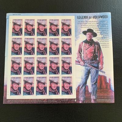 LOT 113 M: Various Stamp Collection; John Wayne, Carl Sandburg, U.S. First Day Covers & Special Covers Book, & More