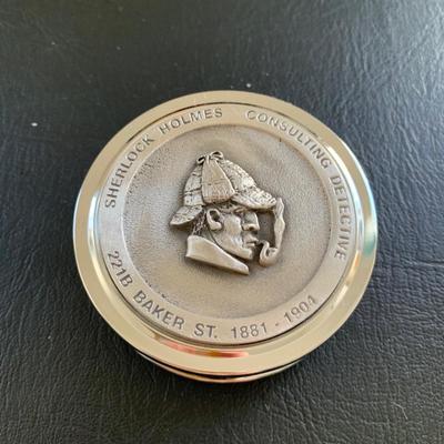 LOT 116 M: Sherlock Holmes Collection: DVDs, Book, Coffee Mugs, Desk Magnifier, & More