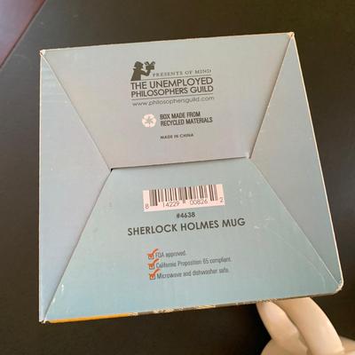 LOT 116 M: Sherlock Holmes Collection: DVDs, Book, Coffee Mugs, Desk Magnifier, & More