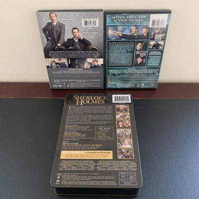 LOT 116 M: Sherlock Holmes Collection: DVDs, Book, Coffee Mugs, Desk Magnifier, & More