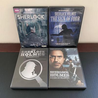 LOT 116 M: Sherlock Holmes Collection: DVDs, Book, Coffee Mugs, Desk Magnifier, & More