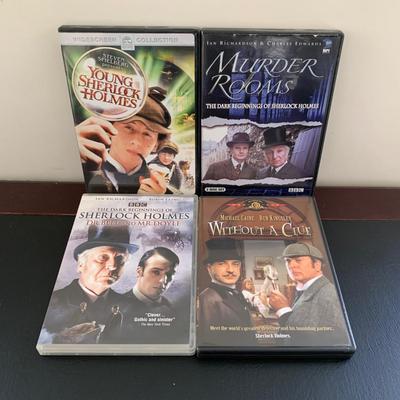 LOT 116 M: Sherlock Holmes Collection: DVDs, Book, Coffee Mugs, Desk Magnifier, & More