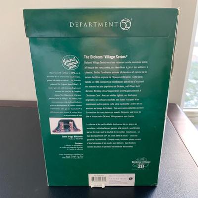 LOT 118 M: Department 56 Historical Landmark Series Dickens Village "Tower Bridge Of London"