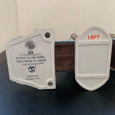 LOT 118 M: Department 56 Historical Landmark Series Dickens Village "Tower Bridge Of London"