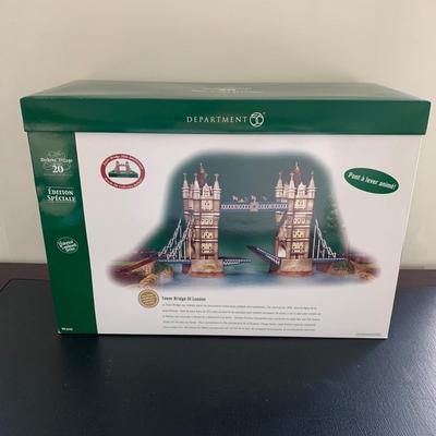 LOT 118 M: Department 56 Historical Landmark Series Dickens Village "Tower Bridge Of London"