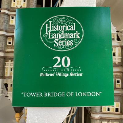 LOT 118 M: Department 56 Historical Landmark Series Dickens Village "Tower Bridge Of London"