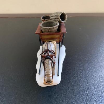 LOT 119 M: Department 56 Dickens Village Series "Horses At The Lampguard" & NIP "Red Lion Pub Beer Wagon"