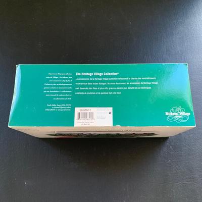 LOT 119 M: Department 56 Dickens Village Series "Horses At The Lampguard" & NIP "Red Lion Pub Beer Wagon"