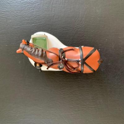 LOT 119 M: Department 56 Dickens Village Series "Horses At The Lampguard" & NIP "Red Lion Pub Beer Wagon"