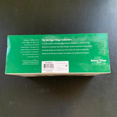 LOT 119 M: Department 56 Dickens Village Series "Horses At The Lampguard" & NIP "Red Lion Pub Beer Wagon"