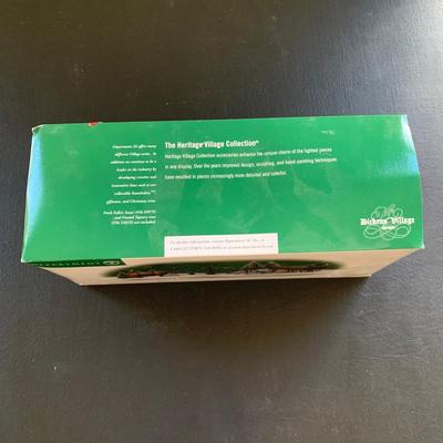 LOT 119 M: Department 56 Dickens Village Series "Horses At The Lampguard" & NIP "Red Lion Pub Beer Wagon"