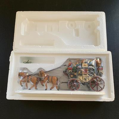 LOT 120 M: Department 56 Heritage Village Collection "Holiday Coach" & Dickens Village Series "The Queen's...