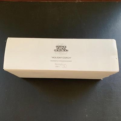 LOT 120 M: Department 56 Heritage Village Collection "Holiday Coach" & Dickens Village Series "The Queen's...