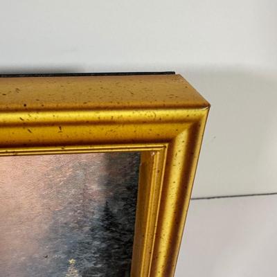 LOT 123U: Thomas Kinkade Light Up Painting, Tree Ornaments & More!