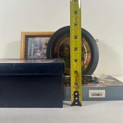 LOT 123U: Thomas Kinkade Light Up Painting, Tree Ornaments & More!