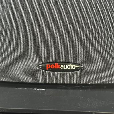 LOT 129U: Sony Stereo Cassette Deck TC-WE475, Yamaha Stereo Receiver RX797 & Polk Audio Speakers