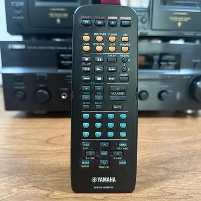 LOT 129U: Sony Stereo Cassette Deck TC-WE475, Yamaha Stereo Receiver RX797 & Polk Audio Speakers