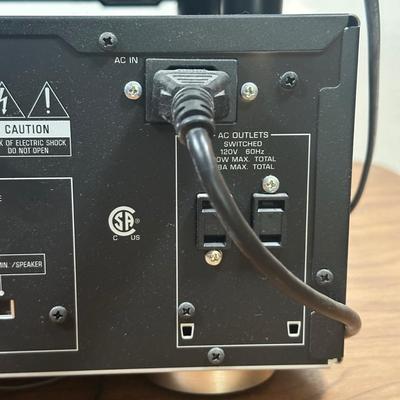 LOT 129U: Sony Stereo Cassette Deck TC-WE475, Yamaha Stereo Receiver RX797 & Polk Audio Speakers