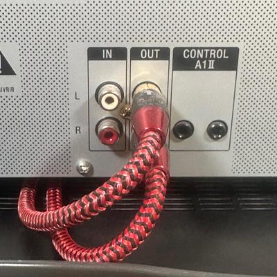 LOT 129U: Sony Stereo Cassette Deck TC-WE475, Yamaha Stereo Receiver RX797 & Polk Audio Speakers