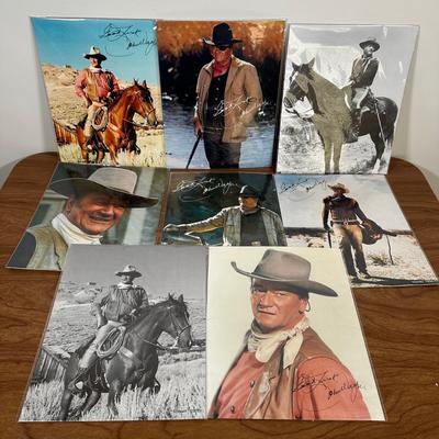 LOT 130U: John Wayne Collection - Pictures, Trading Cards, Blankets & More