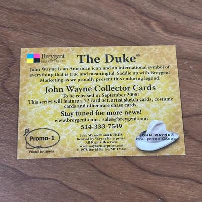 LOT 130U: John Wayne Collection - Pictures, Trading Cards, Blankets & More