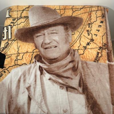 LOT 130U: John Wayne Collection - Pictures, Trading Cards, Blankets & More