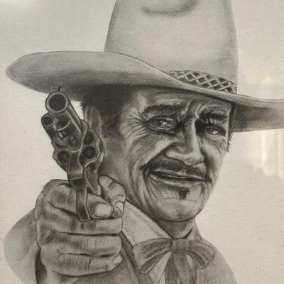 LOT 130U: John Wayne Collection - Pictures, Trading Cards, Blankets & More