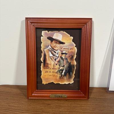 LOT 130U: John Wayne Collection - Pictures, Trading Cards, Blankets & More