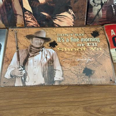 LOT 130U: John Wayne Collection - Pictures, Trading Cards, Blankets & More