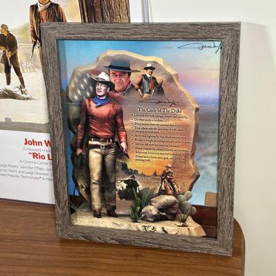 LOT 130U: John Wayne Collection - Pictures, Trading Cards, Blankets & More
