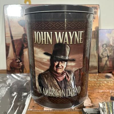 LOT 130U: John Wayne Collection - Pictures, Trading Cards, Blankets & More