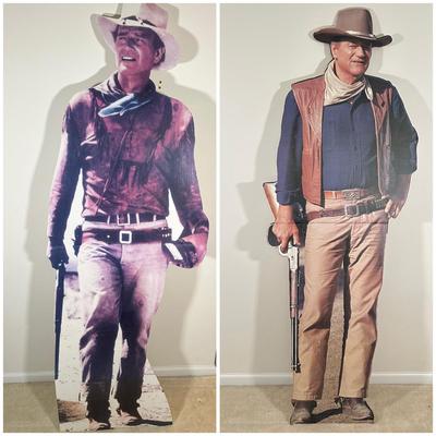 LOT 132U: 2 75” Tall John Wayne Cutouts