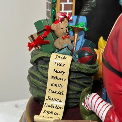 LOT 135U: The Bradford Exchange/Thomas Kinkade Narrative Santa Figurine