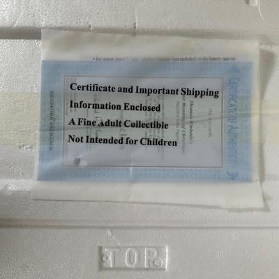 LOT 135U: The Bradford Exchange/Thomas Kinkade Narrative Santa Figurine