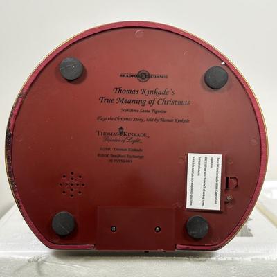 LOT 135U: The Bradford Exchange/Thomas Kinkade Narrative Santa Figurine