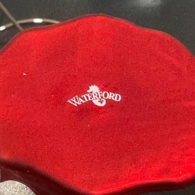 LOT 136U: 2 Wedgwood Christmas Nativity Ornaments & Waterford Angel Ornament