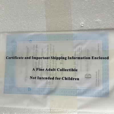 LOT 137U: The Bradford Exchange/Thomas Kinkade Light Up The Holidays Sculptures - The Love/The Hope Of Christmas