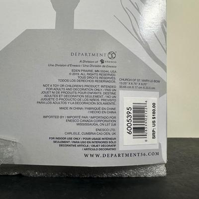 LOT 138U: Department 56 Dickens Village Series - Church Of Saint Mary-Le Bow