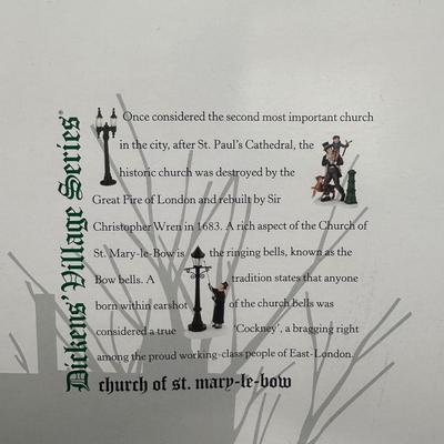 LOT 138U: Department 56 Dickens Village Series - Church Of Saint Mary-Le Bow